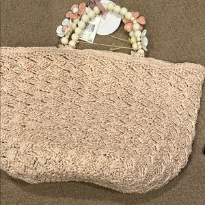 Elegant pale pink  Woven purse